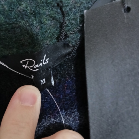 Rails Jasper Dawn Fog Stripe Cardigan NWT XL $228 Wool Preppy Academia - Picture 14 of 15